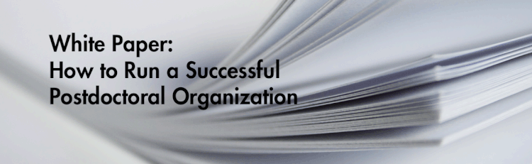 How to Run a Successful Postdoctoral Organization
